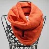 Rough - Raw Silk Scarf - Orange