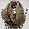 Rough - Raw Silk Scarf - Bronze