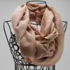 Rough - Raw Silk Scarf - Pink