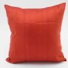 Raw Silk Cushion Covers - Blood orange