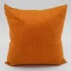 Raw Silk Cushion Covers - Tangerine