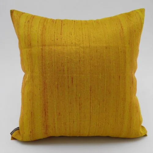Raw Silk Cushion Covers - Gold