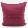 Coussin Soie Sauvage Nature - Raisin - verso