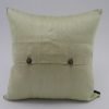 Coussin Soie Sauvage Nature - Beige - verso