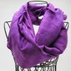 Rough - Raw Silk Scarf - Violet