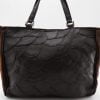 Post - Eco-friendly Leather Bag - Large - Dark brown