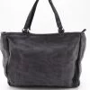 Le Professionnel - Sac en cuir éco-responsable - Large - Gris foncé - verso