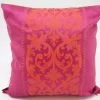 Coussin Angkor 2 en 1 - Fuchsia / Orange - 45x45cm