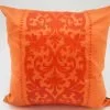 Coussin Angkor 2 en 1 - Fuchsia / Orange - 45x45cm