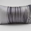 IKAT Cushion Cover - Charcoal / Silver - 45x27cm