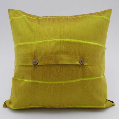 Slited Raw Silk Cushion Cover Ethic & chic