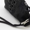 Serif - Eco-friendly clutch bag wrist-strap - Black - details