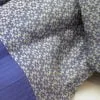 Jasmine Shawl - Silk brocade - Blue / Ivory - detail