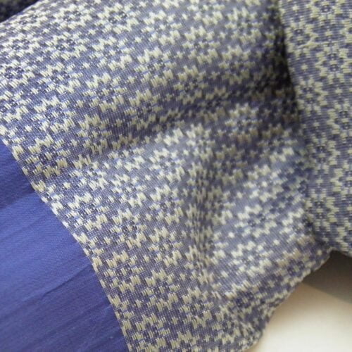 Jasmine Shawl - Silk Brocade - Blue / Ivory - Detail