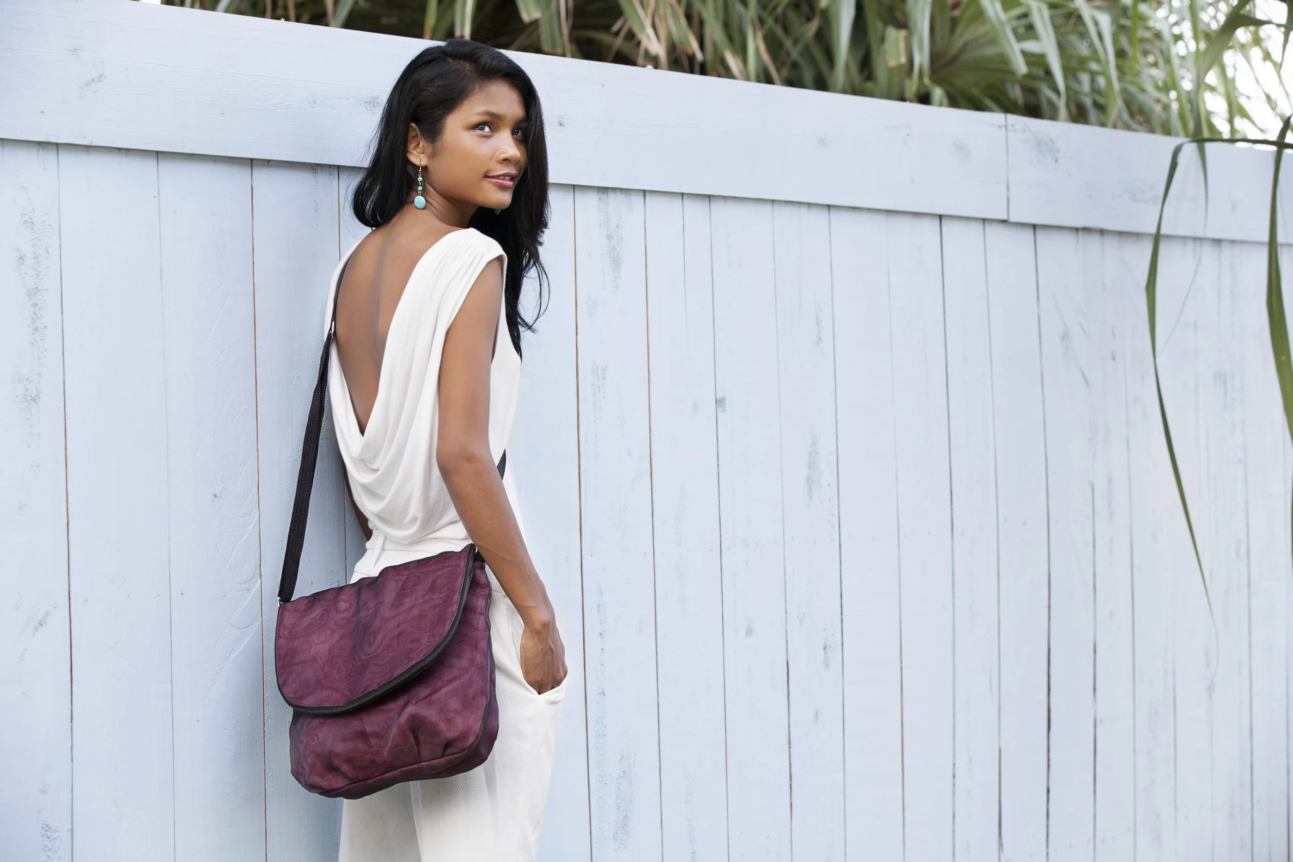 Break - Ethical shoulder bag - Burgundy