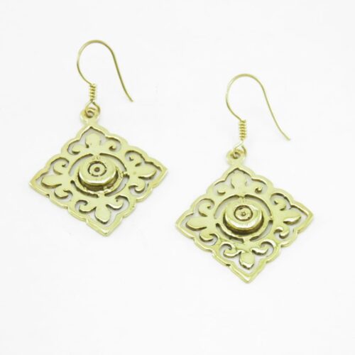 Earrings Tile And Cartridge Base – Recycled Brass