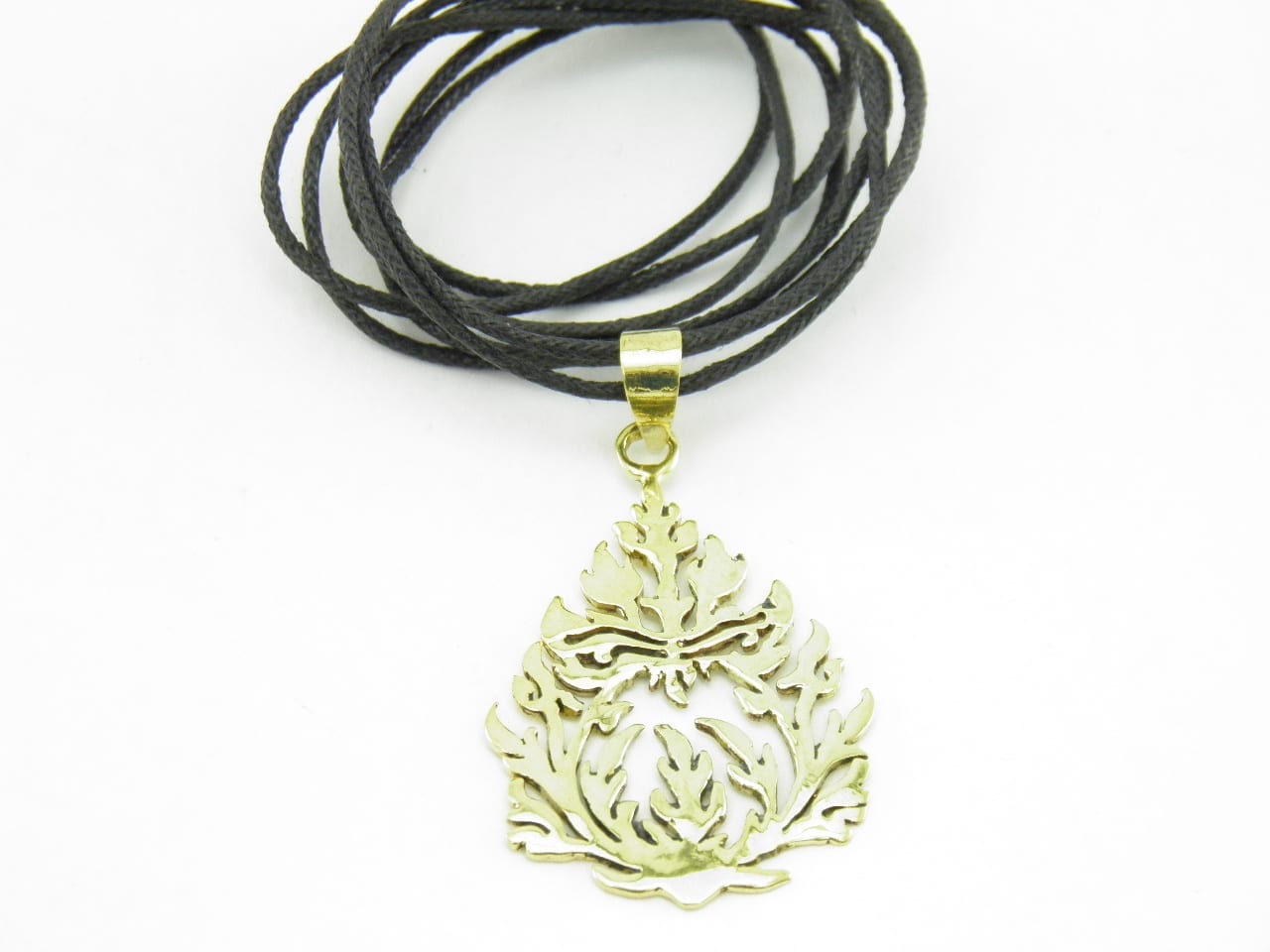 Traditional pattern - Pendant recycled brass