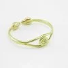 Bracelet recycled brass - Cartridge base and lotus