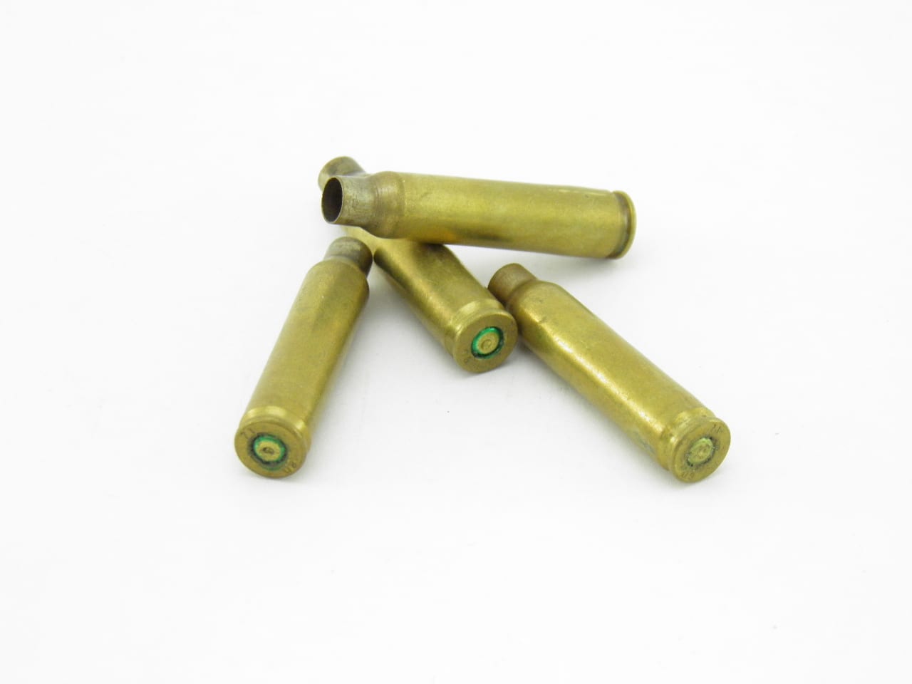Empty gun cartridges – recycled brass