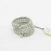 Iron bracelet - Natural seeds bracelet - White