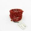 Iron bracelet - Natural seeds bracelet - Red