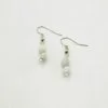 Earring short - Natural seeds earrings - White