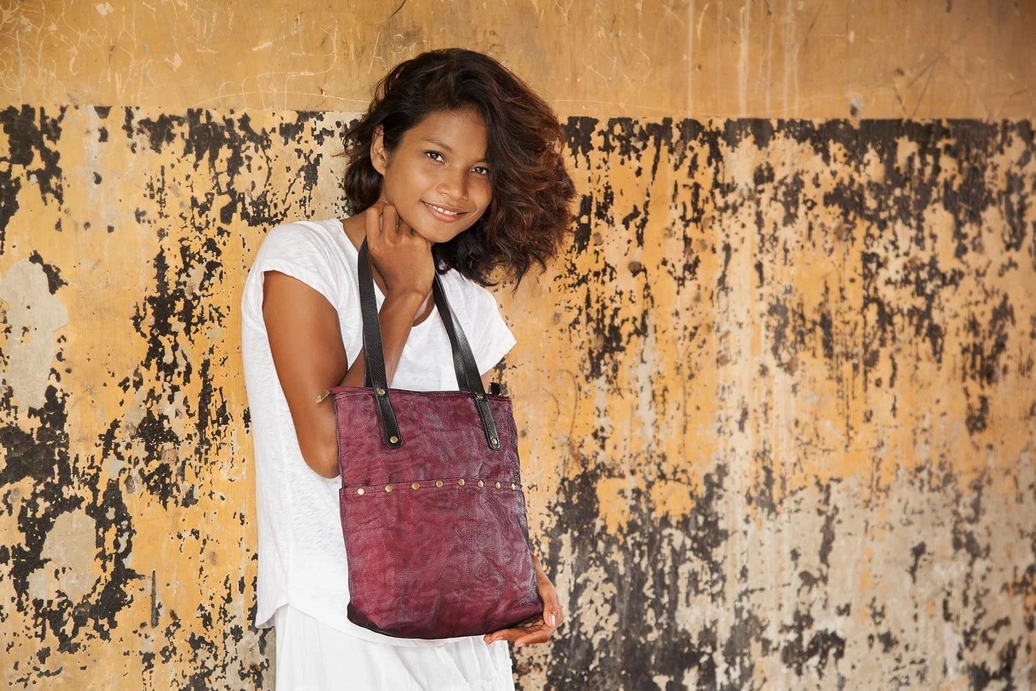 Storage - Ethical bag - Medium - Burgundy - Smateria