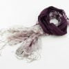 Fair Trade Organza Scarf – Faded Effect on ends - Purple