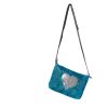 Shiny - Ethical Crossbody bag - Oil blue - Heart