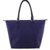 Leisure Raw Silk Handbag - Navy blue