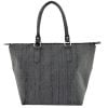 Leisure Raw Silk Handbag - Charcoal