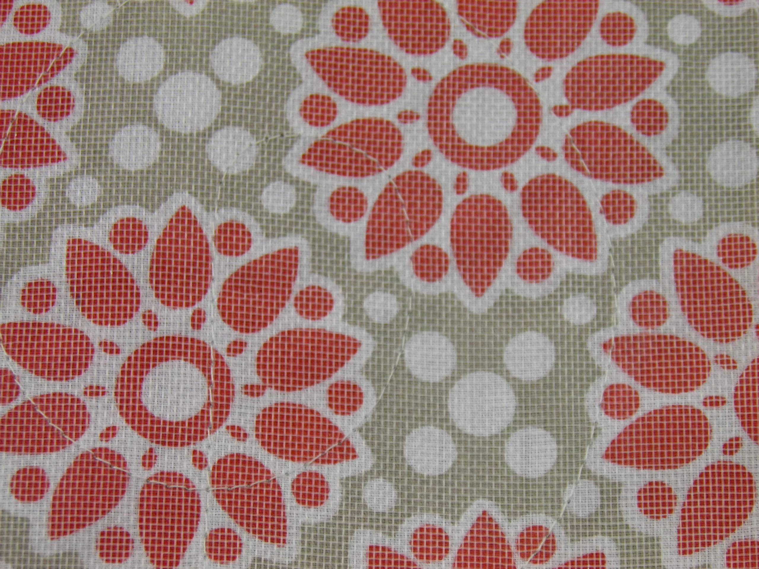 Pink and gray rosace