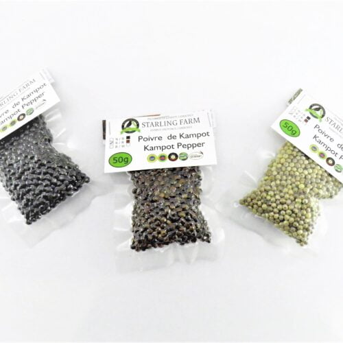 Kampot Pepper – Trio Black Red And White - 3x50g.