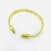 Lotus bud bracelet - recycled brass