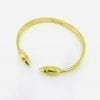 Lotus bud bracelet - recycled brass