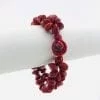 Le Fleur - Bracelet graines naturelles - Rouge - attache