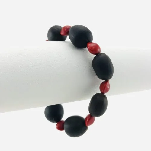 Le Bracelet Lotus - Graines Naturelles - Rouge