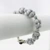 Le Croiser - Bracelet graines naturelles - Blanc - attache