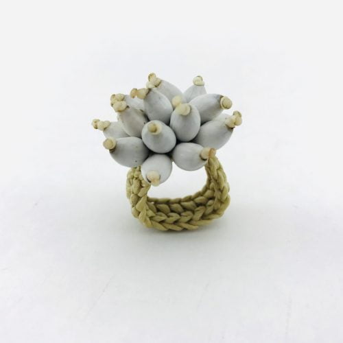 Ring – Natural Seeds – 6, White