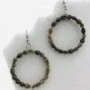 Hoop - Natural seeds earrings - Brown