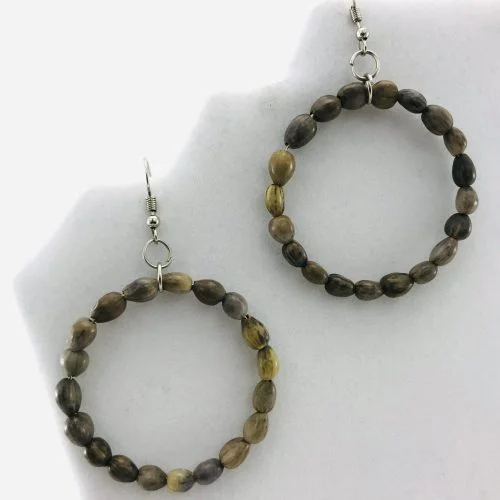 Hoop – Natural Seeds Earrings