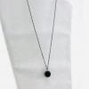 The Natural Round Lava Stone Necklace