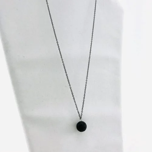 Le Collier Boule Pierre Volcanique