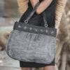 Arial – Eco-friendly Handbag – Large – Charcoal - Resized