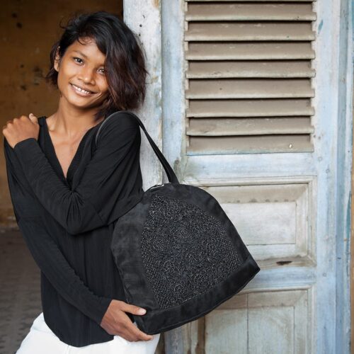 Angular – Eco-friendly Shoulder Bag – Black