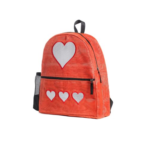 Aster – Ethical Backpack – Heart – Small – Red