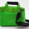 Upload – Ethical laptop bag - Small - Apple green - verso