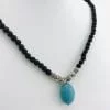 The Lava Stone Necklace - Turquoise