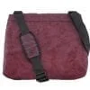 Shift – ethical messenger bag – Burgundy - verso