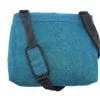 Shift – ethical messenger bag – Oil blue – verso